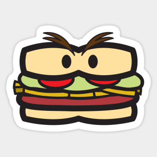 Pittsburgh Style Kawaii Sandwich Sticker